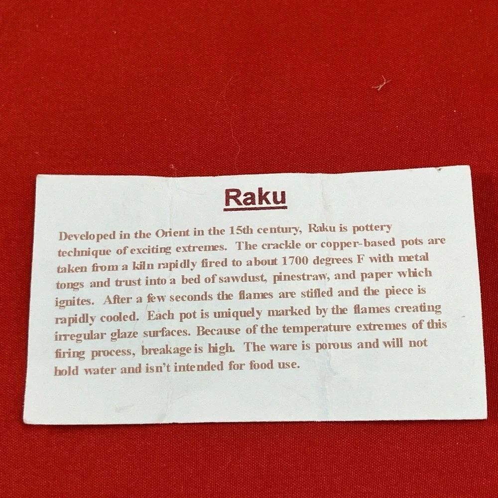 N/A vintage raku